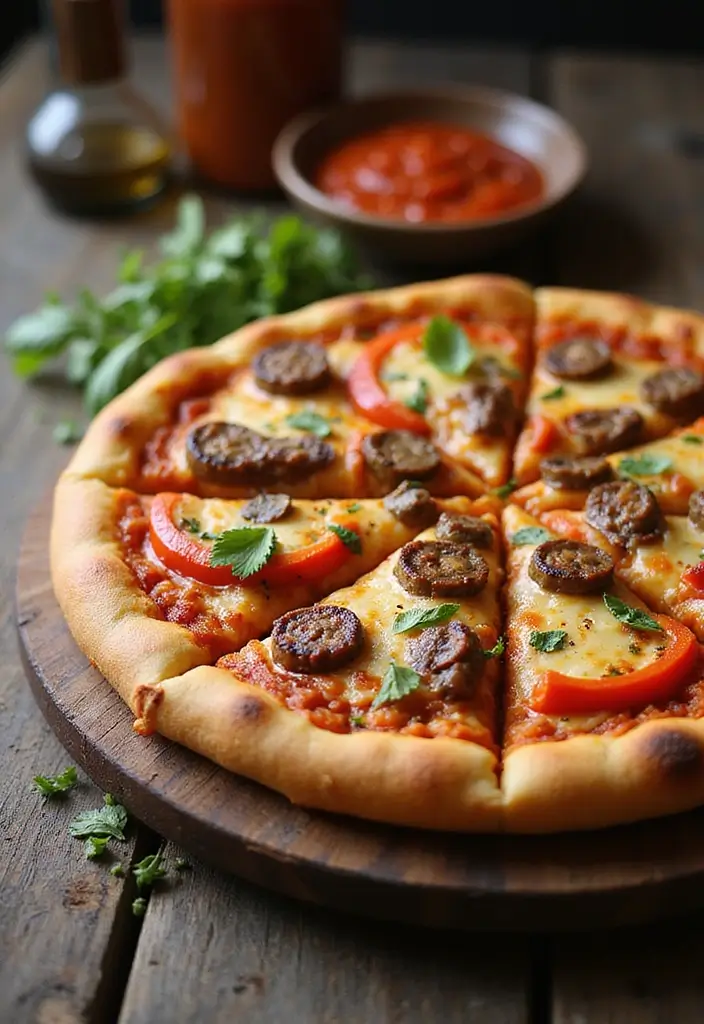 25 Pizza Dough Self Rising Flour Recipes That Are Simple and Delicious 71 25 Pizza Dough Self Rising Flour Recipes That Are Simple and Delicious - 13. Italian Sausage and Pepper Pizza