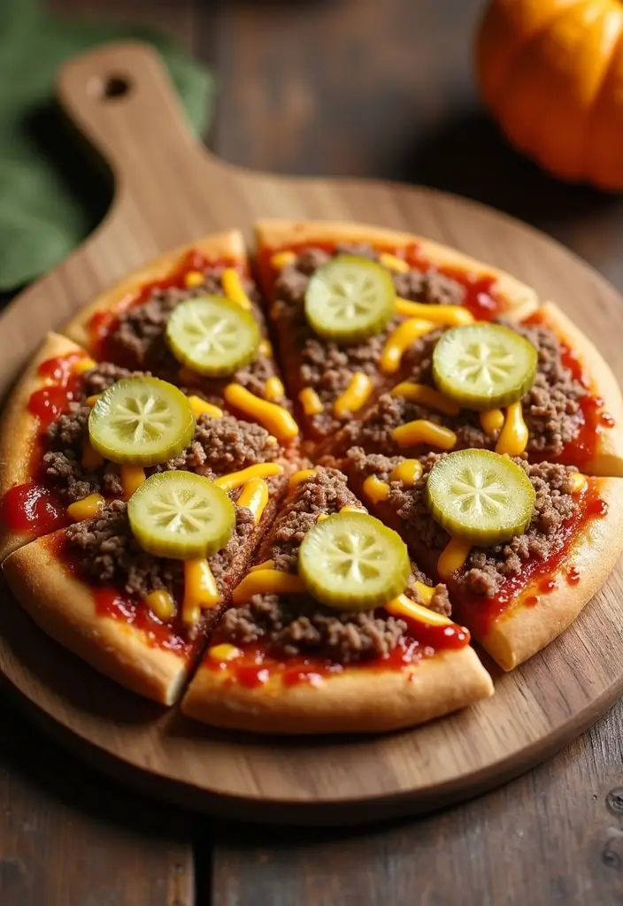 25 Pizza Dough Self Rising Flour Recipes That Are Simple and Delicious 100 25 Pizza Dough Self Rising Flour Recipes That Are Simple and Delicious - 18. Cheeseburger Pizza with Pickles