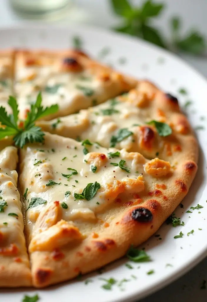 25 Pizza Dough Self Rising Flour Recipes That Are Simple and Delicious 105 25 Pizza Dough Self Rising Flour Recipes That Are Simple and Delicious - 19. Chicken Alfredo Pizza