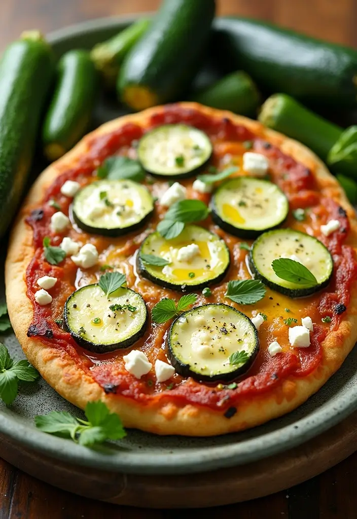 25 Pizza Dough Self Rising Flour Recipes That Are Simple and Delicious 134 25 Pizza Dough Self Rising Flour Recipes That Are Simple and Delicious - 24. Zucchini & Feta Pizza