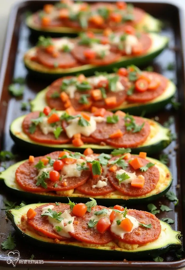 25 Pizza Inspired Recipes That Aren’t Pizza but Taste Like It 8 25 Pizza Inspired Recipes That Aren’t Pizza but Taste Like It - 2. Zucchini Pizza Boats
