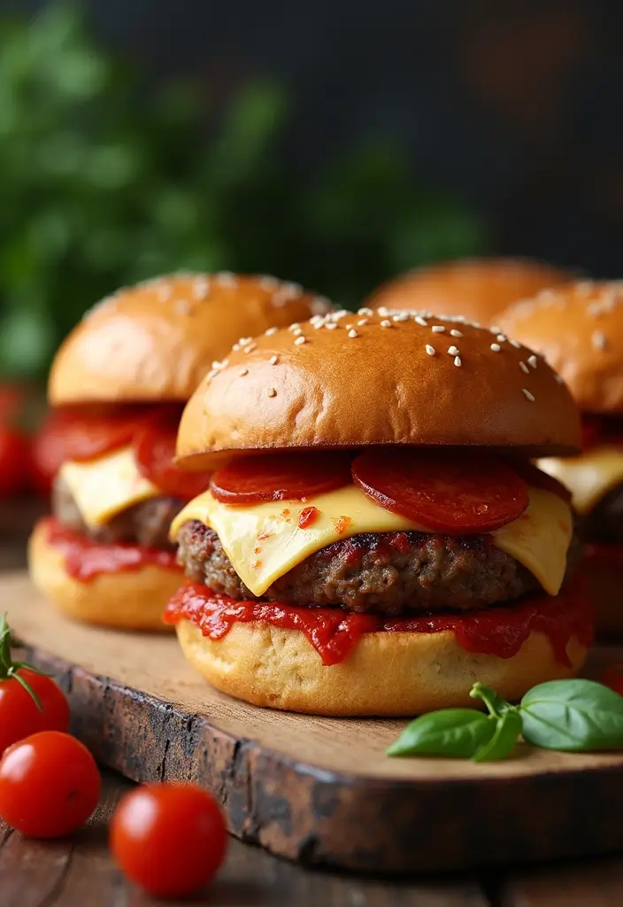 25 Pizza Inspired Recipes That Aren’t Pizza but Taste Like It 154 25 Pizza Inspired Recipes That Aren’t Pizza but Taste Like It - 24. Pizza-Style Burgers