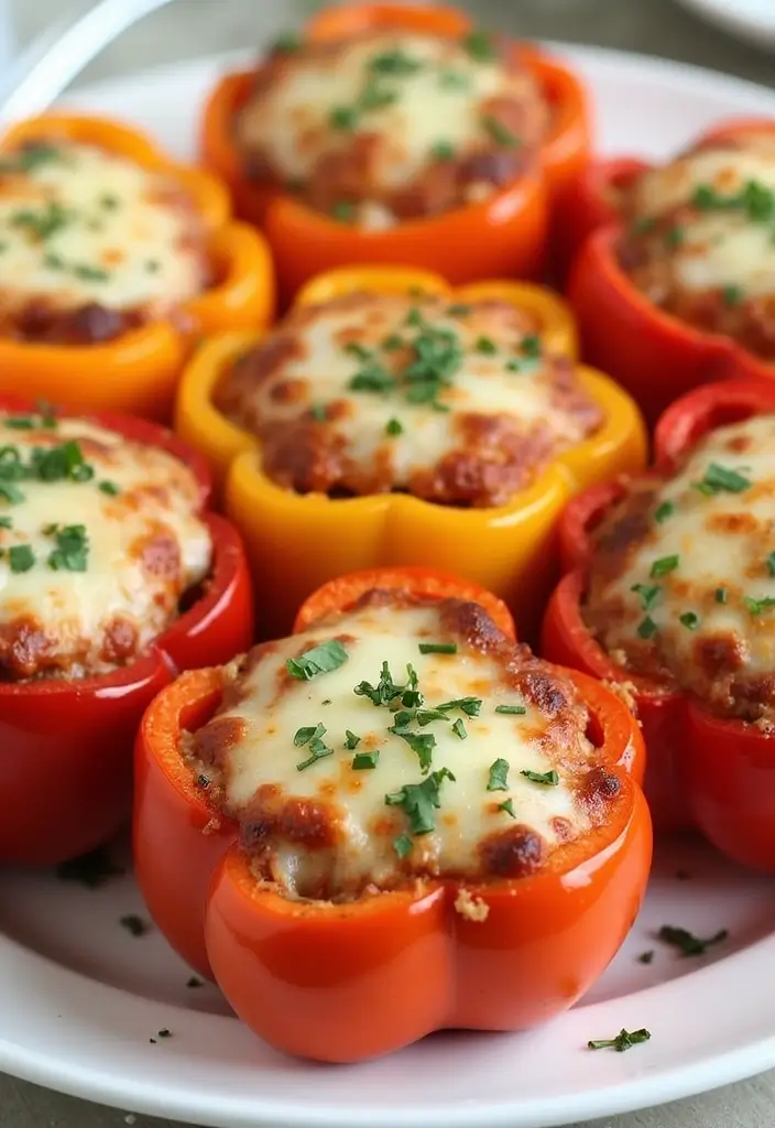 25 Pizza Inspired Recipes That Aren’t Pizza but Taste Like It 16 25 Pizza Inspired Recipes That Aren’t Pizza but Taste Like It - 4. Pizza Stuffed Bell Peppers