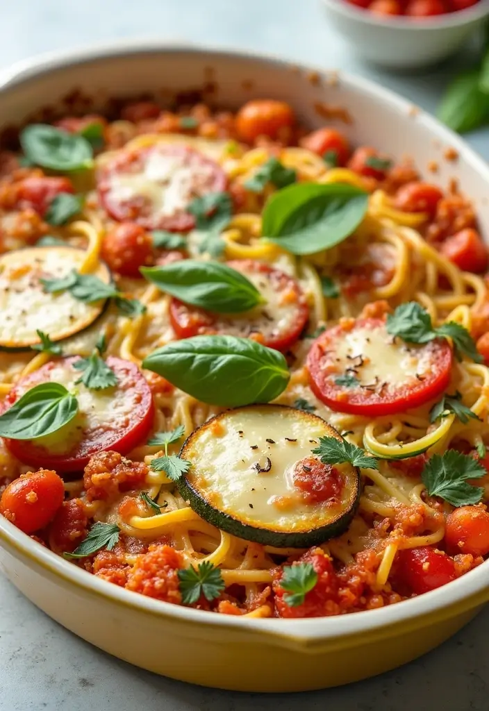 25 Pizza Pasta Bake Recipes That Combine Two Favorites 64 25 Pizza Pasta Bake Recipes That Combine Two Favorites - 10. Zucchini Noodle Pizza Pasta Bake