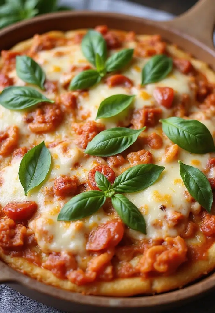 25 Pizza Pasta Bake Recipes That Combine Two Favorites 71 25 Pizza Pasta Bake Recipes That Combine Two Favorites - 11. Creamy Tomato Basil Pizza Pasta Bake