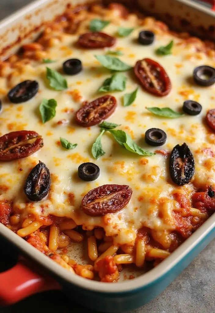 25 Pizza Pasta Bake Recipes That Combine Two Favorites 78 25 Pizza Pasta Bake Recipes That Combine Two Favorites - 12. Mediterranean Orzo Pizza Pasta Bake