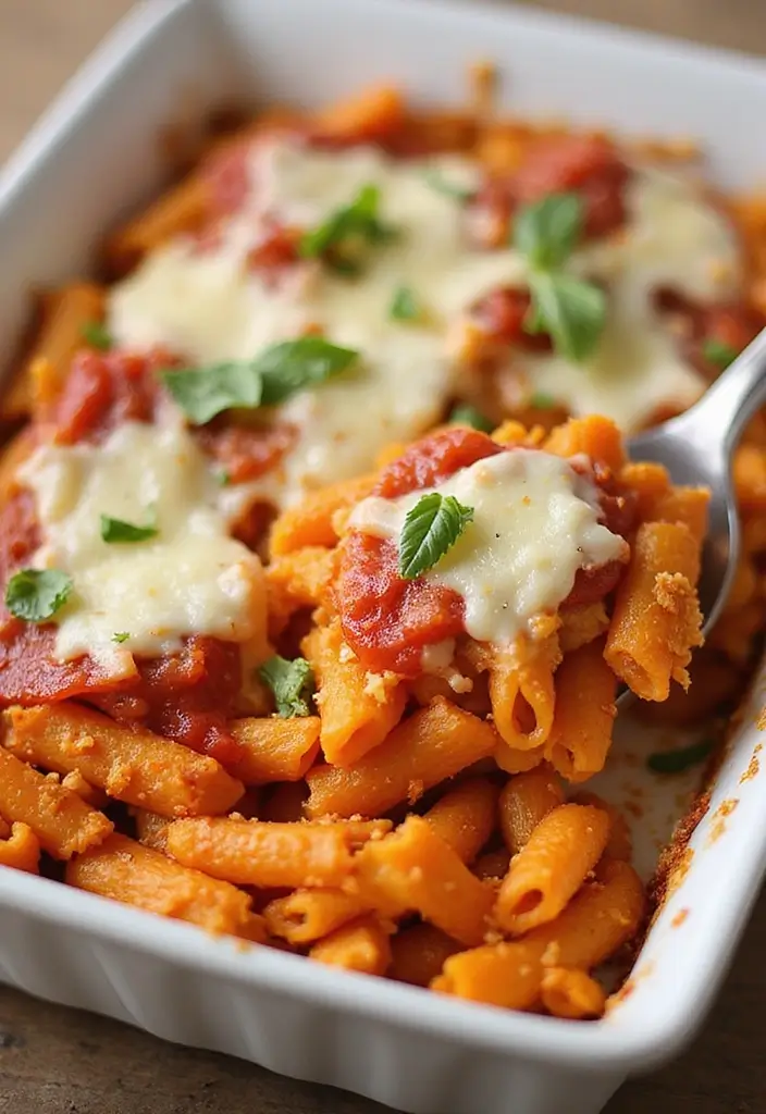 25 Pizza Pasta Bake Recipes That Combine Two Favorites 92 25 Pizza Pasta Bake Recipes That Combine Two Favorites - 14. Sweet Potato Pizza Pasta Bake