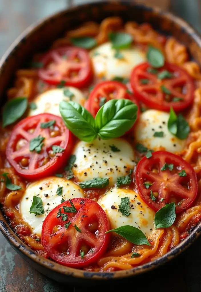 25 Pizza Pasta Bake Recipes That Combine Two Favorites 127 25 Pizza Pasta Bake Recipes That Combine Two Favorites - 19. Caprese Pasta Bake