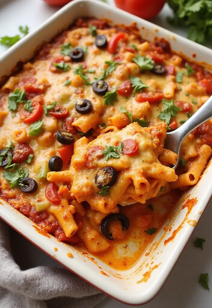 25 Pizza Pasta Bake Recipes That Combine Two Favorites 141 25 Pizza Pasta Bake Recipes That Combine Two Favorites - 21. Spicy Veggie Pizza Pasta Bake