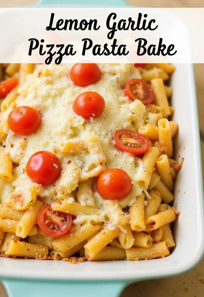 25 Pizza Pasta Bake Recipes That Combine Two Favorites 153 25 Pizza Pasta Bake Recipes That Combine Two Favorites - 23. Lemon Garlic Pizza Pasta Bake