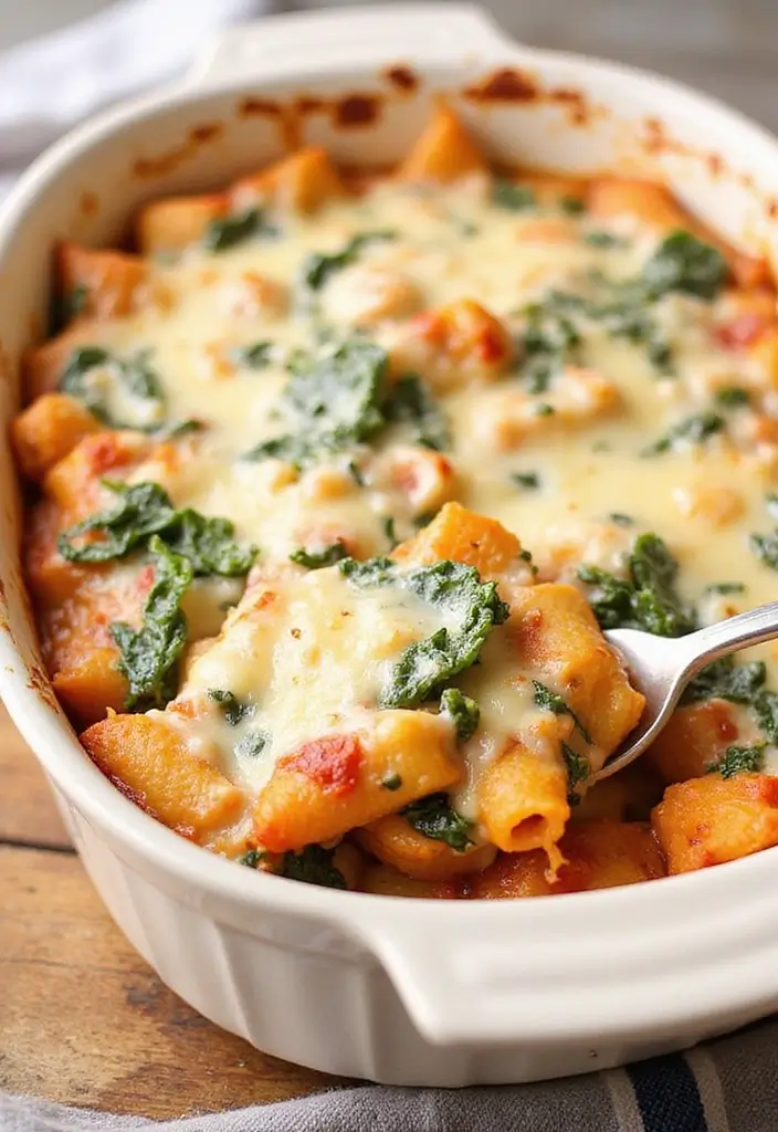25 Pizza Pasta Bake Recipes That Combine Two Favorites 167 25 Pizza Pasta Bake Recipes That Combine Two Favorites - 25. Spinach & Ricotta Pizza Pasta Bake