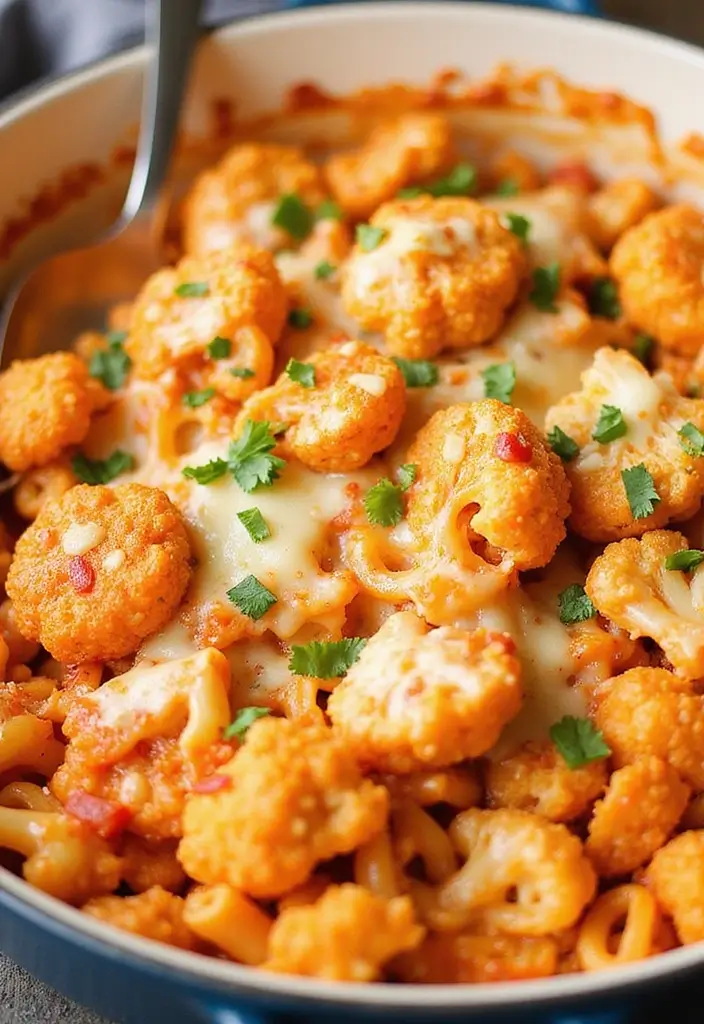 25 Pizza Pasta Bake Recipes That Combine Two Favorites 29 25 Pizza Pasta Bake Recipes That Combine Two Favorites - 5. Buffalo Cauliflower Pizza Pasta Bake