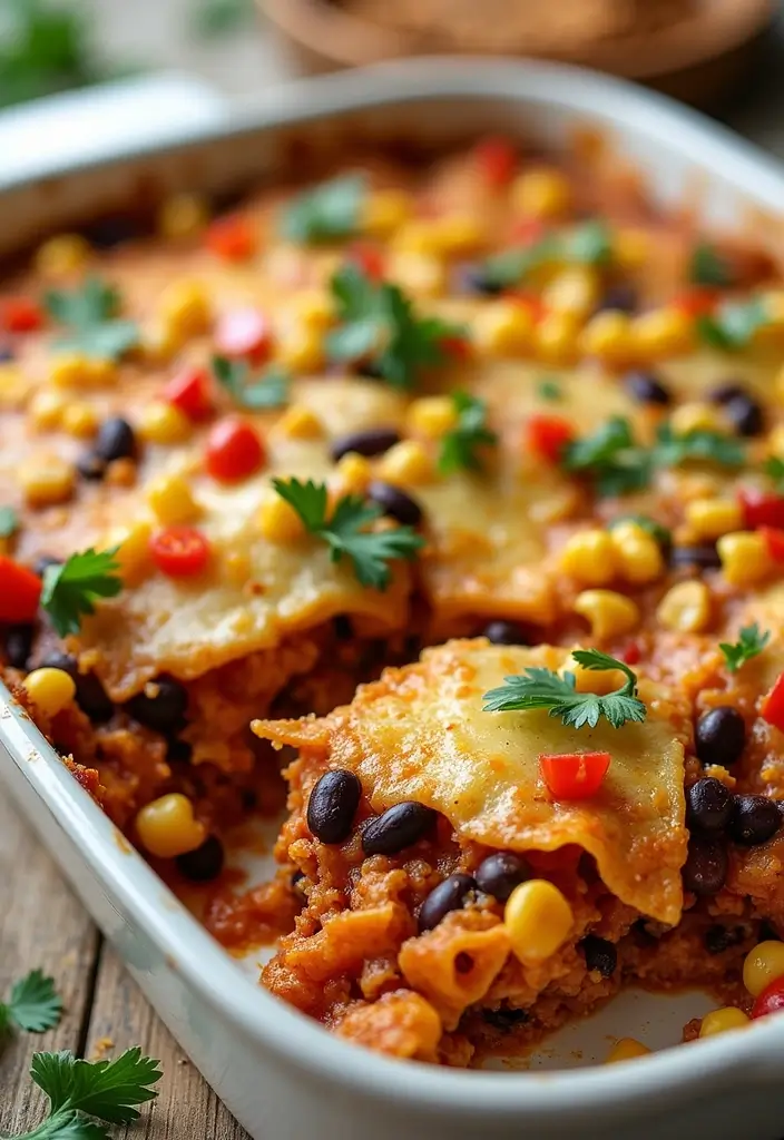 25 Pizza Pasta Bake Recipes That Combine Two Favorites 43 25 Pizza Pasta Bake Recipes That Combine Two Favorites - 7. Vegetarian Taco Pizza Pasta Bake