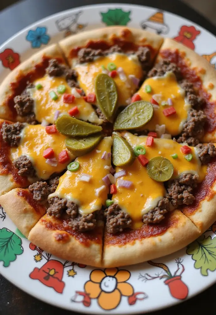 25 Pizza Pizzazz Recipe Ideas That Are Quick and Creative 62 25 Pizza Pizzazz Recipe Ideas That Are Quick and Creative - 10. Cheeseburger Pizza