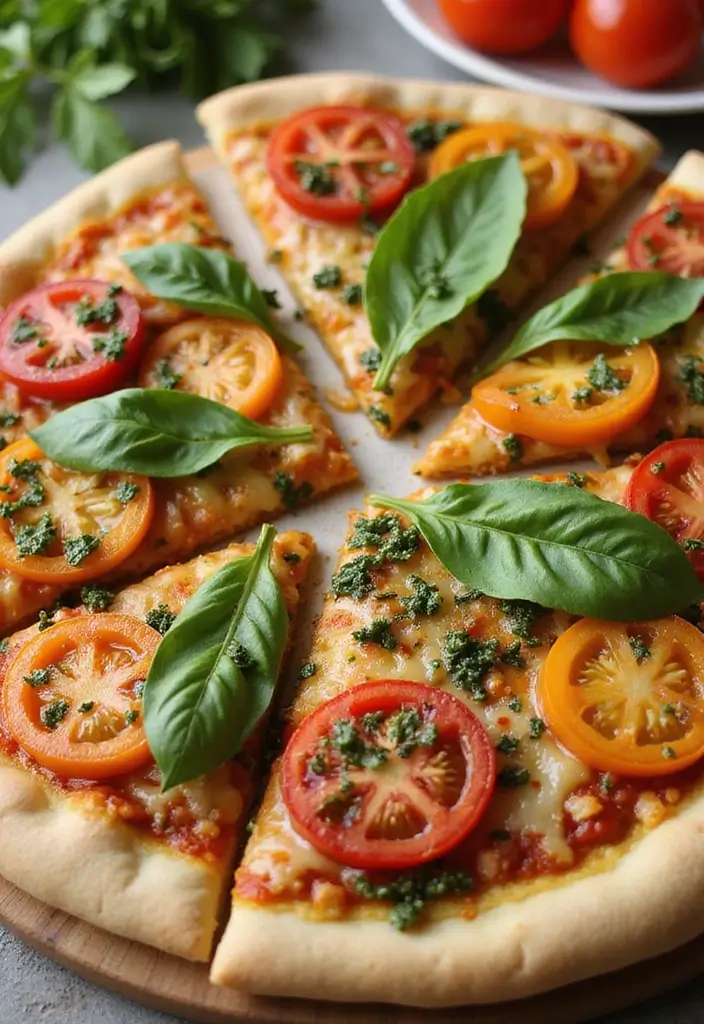 25 Pizza Pizzazz Recipe Ideas That Are Quick and Creative 86 25 Pizza Pizzazz Recipe Ideas That Are Quick and Creative - 14. Cherry Tomato and Pesto Pizza