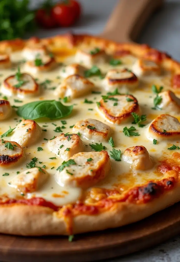 25 Pizza Pizzazz Recipe Ideas That Are Quick and Creative 100 25 Pizza Pizzazz Recipe Ideas That Are Quick and Creative - 16. Chicken Alfredo Pizza