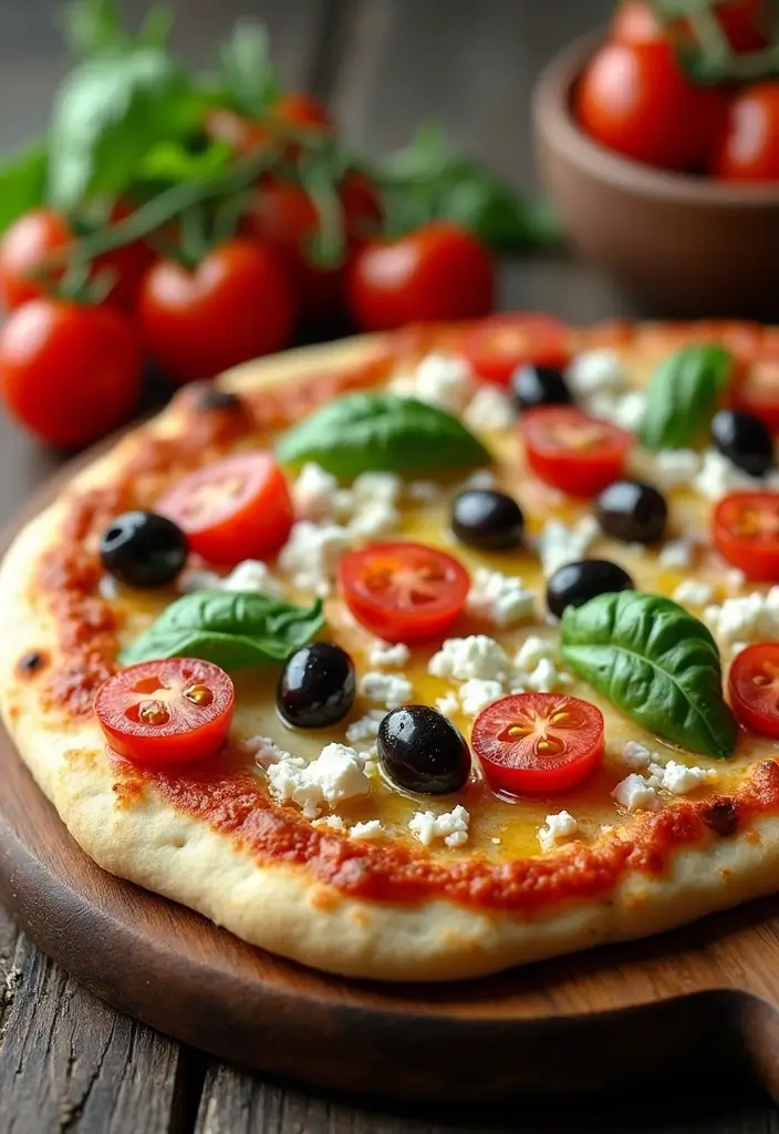 25 Pizza Pizzazz Recipe Ideas That Are Quick and Creative 29 25 Pizza Pizzazz Recipe Ideas That Are Quick and Creative - 5. Mediterranean Flatbread Pizza
