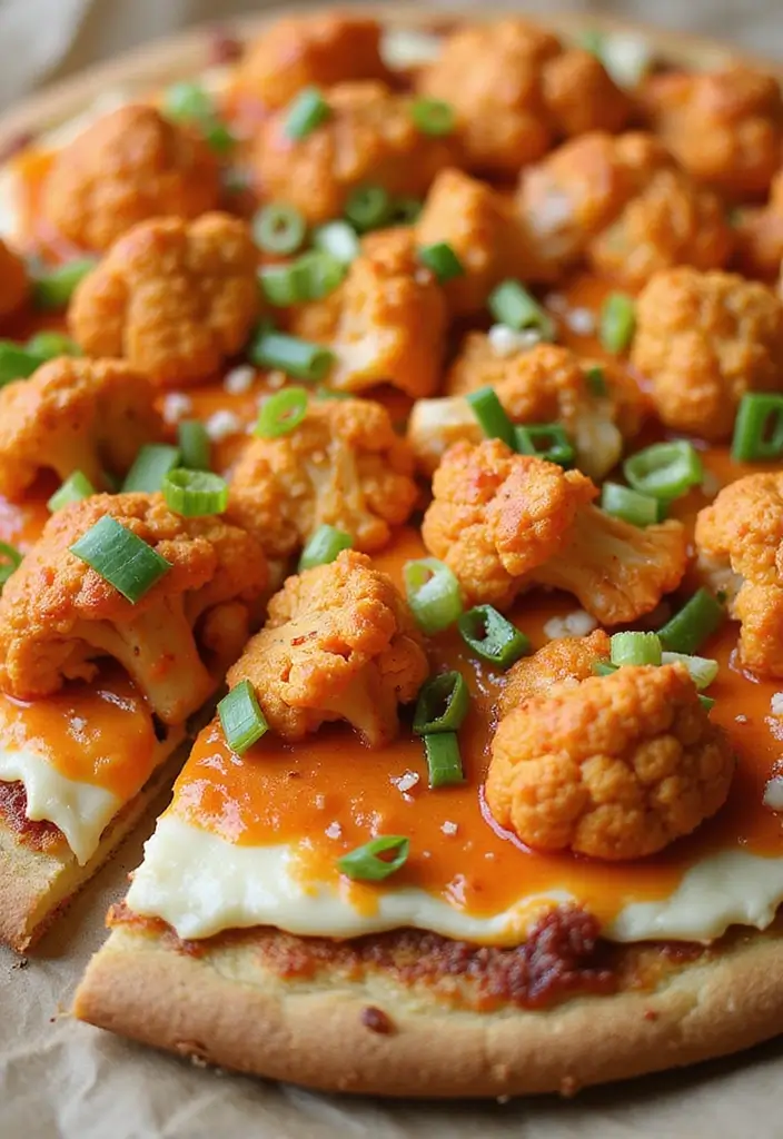 25 Pizza Pizzazz Recipe Ideas That Are Quick and Creative 43 25 Pizza Pizzazz Recipe Ideas That Are Quick and Creative - 7. Buffalo Cauliflower Pizza