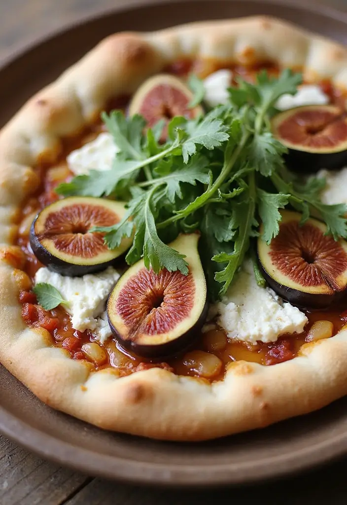 25 Pizza Pizzazz Recipe Ideas That Are Quick and Creative 57 25 Pizza Pizzazz Recipe Ideas That Are Quick and Creative - 9. Fig and Goat Cheese Pizza