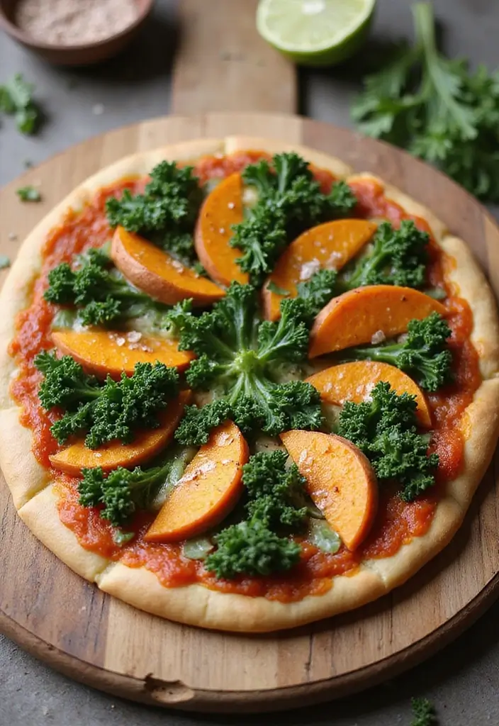 25 Pizzello Pizza Oven Recipes for Restaurant-Quality Crusts 109 25 Pizzello Pizza Oven Recipes for Restaurant-Quality Crusts - 17. Sweet Potato and Kale Pizza
