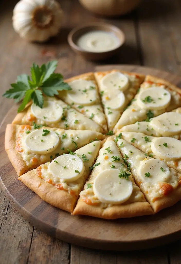 25 Pizzello Pizza Oven Recipes for Restaurant-Quality Crusts 27 25 Pizzello Pizza Oven Recipes for Restaurant-Quality Crusts - 5. White Garlic Pizza