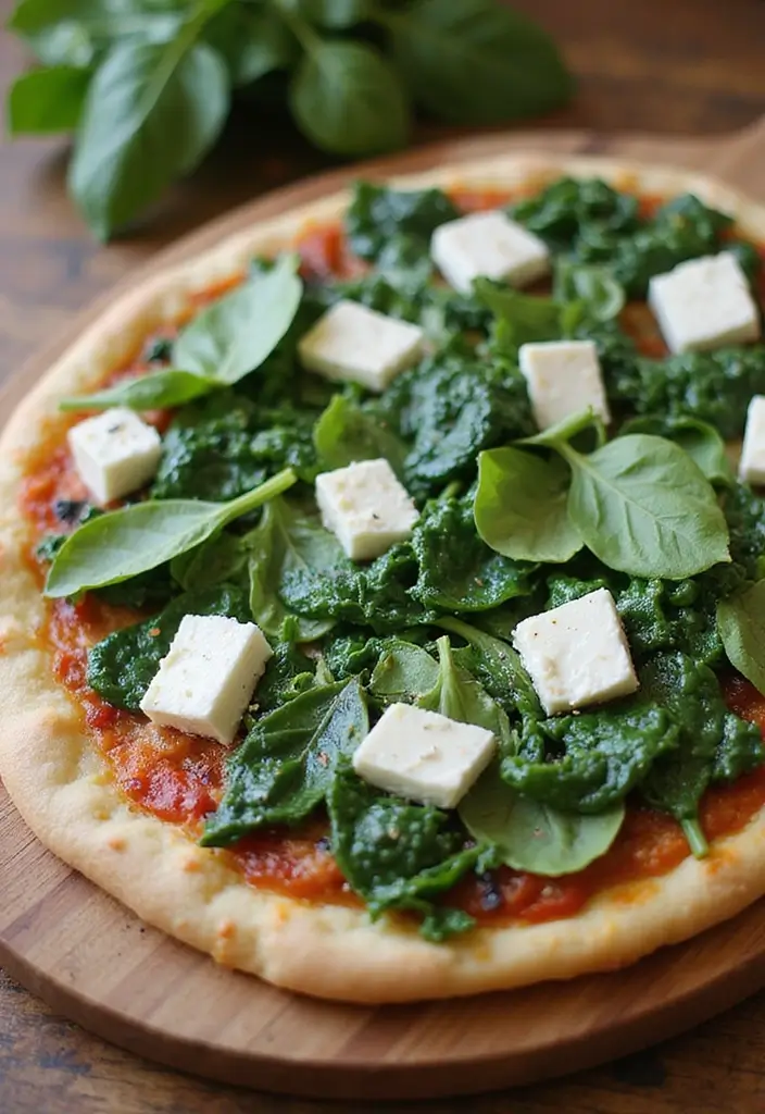 25 Pizzello Pizza Oven Recipes for Restaurant-Quality Crusts 55 25 Pizzello Pizza Oven Recipes for Restaurant-Quality Crusts - 9. Spinach and Feta Pizza