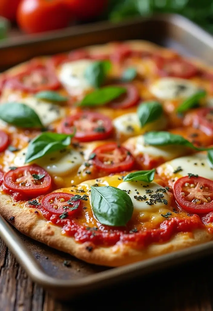 25 Sheet Pan Pizza Recipes for Effortless Family Dinners 1 25 Sheet Pan Pizza Recipes for Effortless Family Dinners - 1. Classic Margherita Sheet Pan Pizza