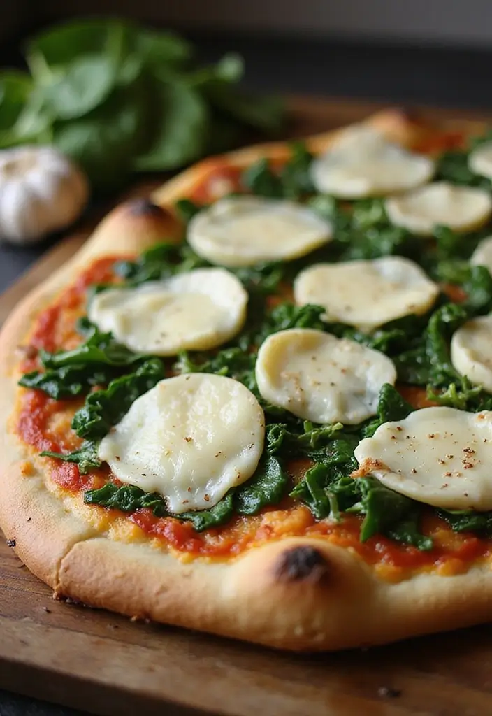 25 Sheet Pan Pizza Recipes for Effortless Family Dinners 70 25 Sheet Pan Pizza Recipes for Effortless Family Dinners - 12. Roasted Garlic and Spinach Sheet Pan Pizza