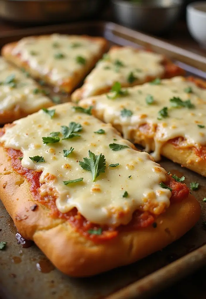 25 Sheet Pan Pizza Recipes for Effortless Family Dinners 94 25 Sheet Pan Pizza Recipes for Effortless Family Dinners - 16. Cheesy Garlic Bread Sheet Pan Pizza