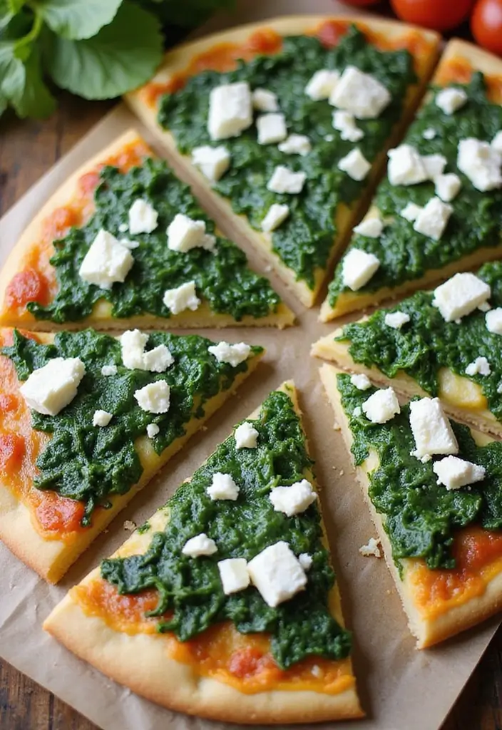 25 Sheet Pan Pizza Recipes for Effortless Family Dinners 49 25 Sheet Pan Pizza Recipes for Effortless Family Dinners - 9. Spinach and Feta Sheet Pan Pizza