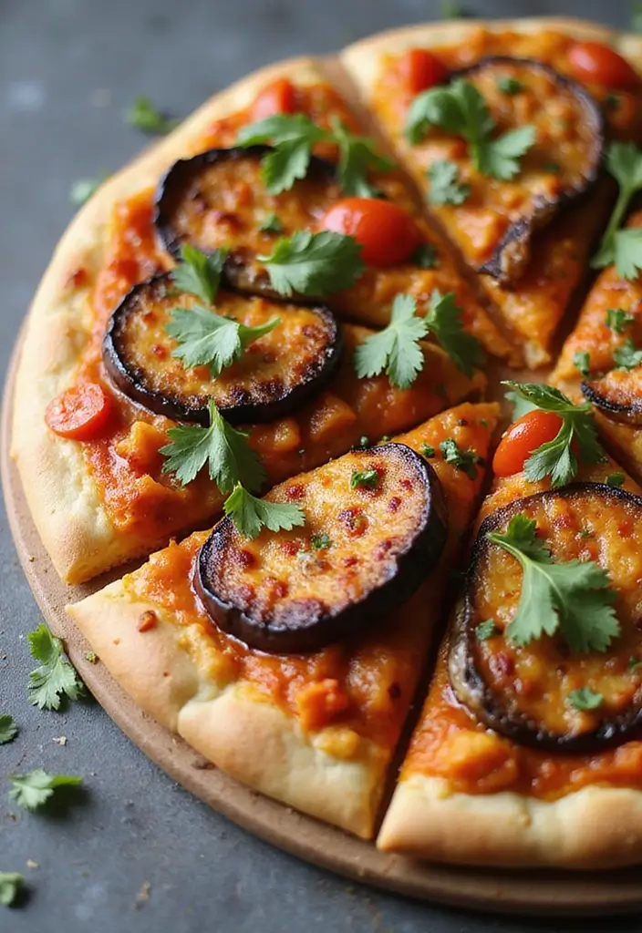 25 Spicy Chicken Pizza Recipes Packed with Bold Flavor 134 25 Spicy Chicken Pizza Recipes Packed with Bold Flavor - 20. Spicy Eggplant Chicken Pizza