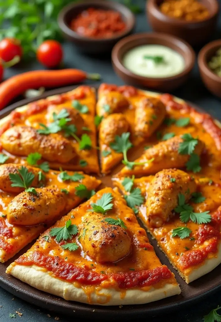 25 Spicy Chicken Pizza Recipes Packed with Bold Flavor 22 25 Spicy Chicken Pizza Recipes Packed with Bold Flavor - 4. Indian Curry Chicken Pizza