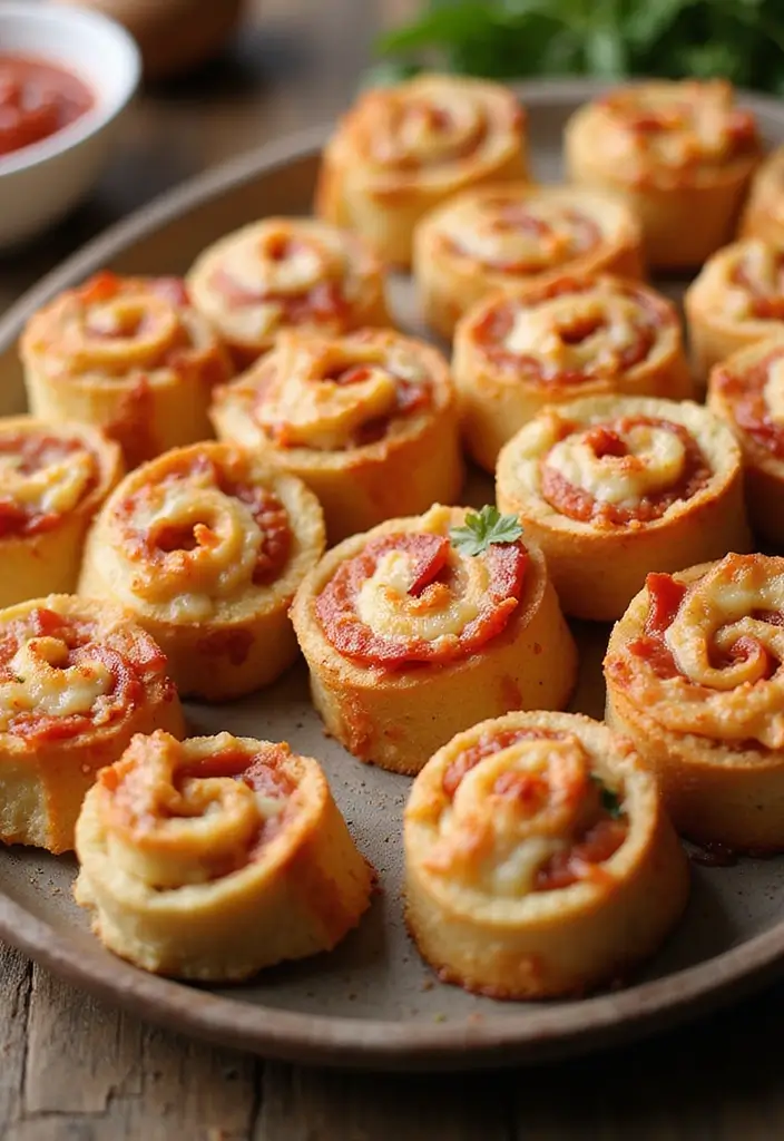 26 Pillsbury Pizza Crust Appetizer Recipes That Are Crowd-Pleasers 1 26 Pillsbury Pizza Crust Appetizer Recipes That Are Crowd-Pleasers - 1. Cheesy Pizza Pinwheels