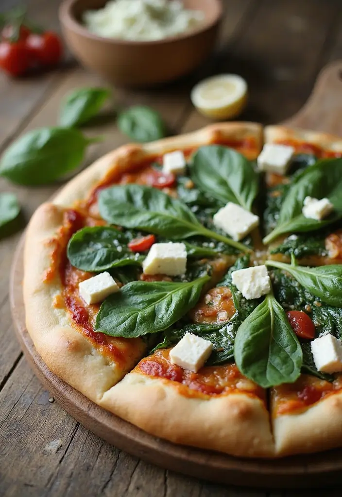 26 Pillsbury Pizza Crust Dinner Recipes for Busy Nights 41 26 Pillsbury Pizza Crust Dinner Recipes for Busy Nights 7. Spinach and Feta Pizza