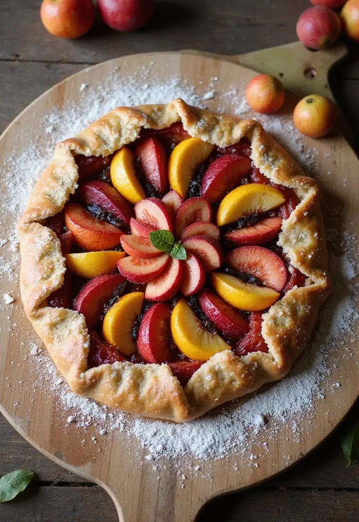 26 Pizza Oven Dessert Recipes That Impress Every Guest - 2. Fruit Galette