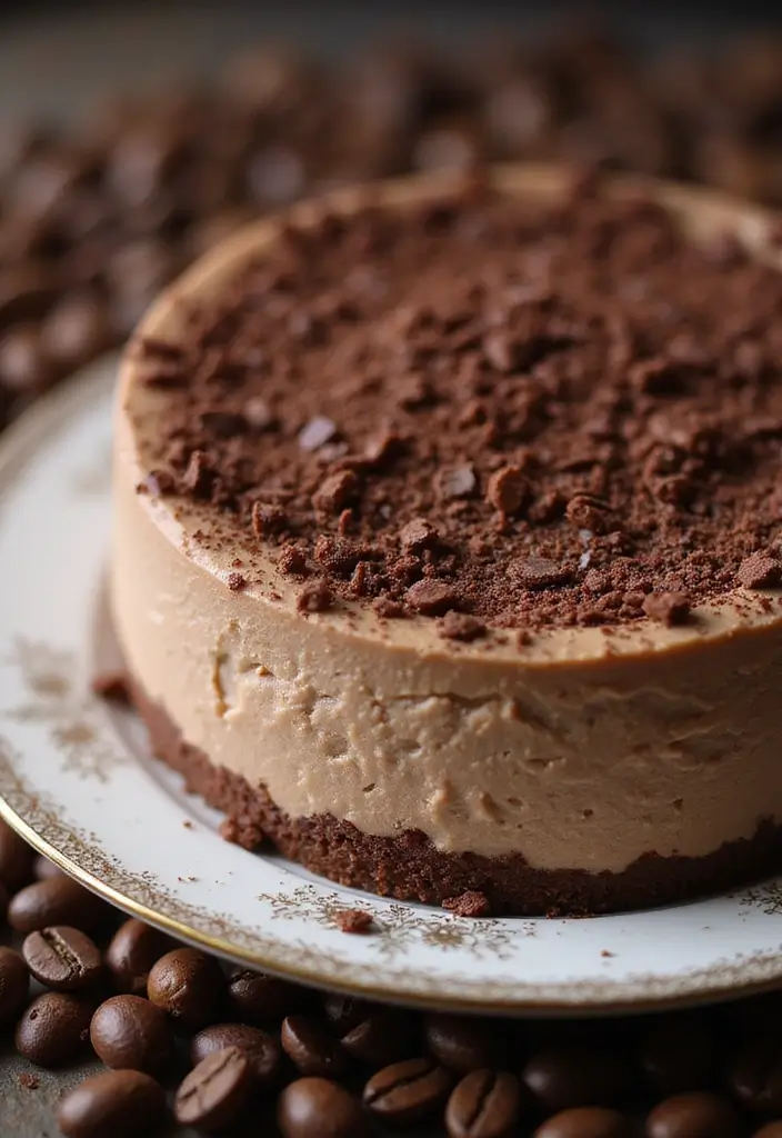 26 Pizza Oven Dessert Recipes That Impress Every Guest - 21. Mocha Cheesecake