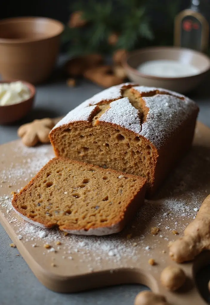 26 Pizza Oven Dessert Recipes That Impress Every Guest - 22. Gingerbread Loaf