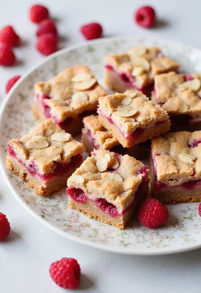 26 Pizza Oven Dessert Recipes That Impress Every Guest - 26. Raspberry Almond Bars