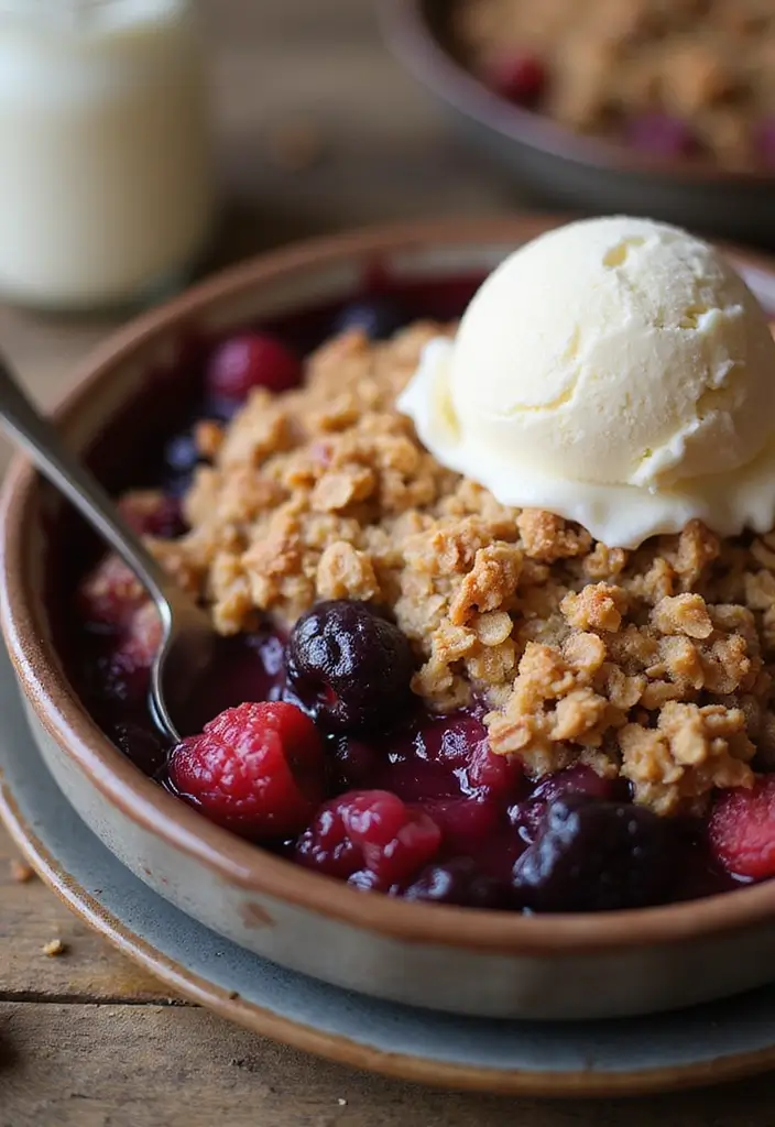 26 Pizza Oven Dessert Recipes That Impress Every Guest - 4. Berry Crisp