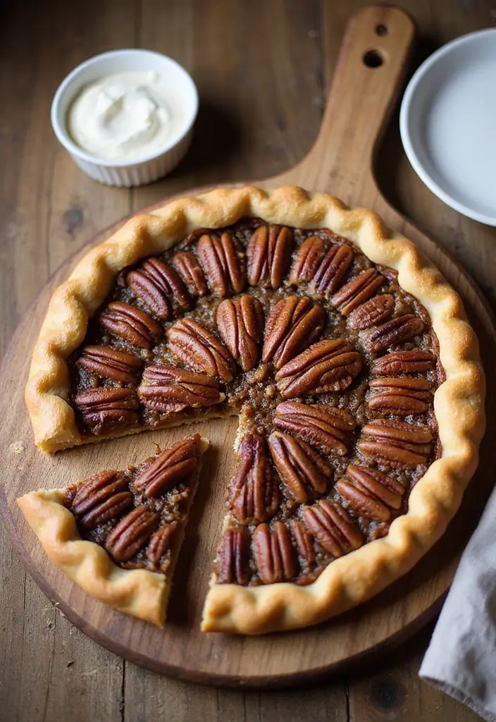 26 Pizza Oven Dessert Recipes That Impress Every Guest - 8. Pecan Pie Pizza