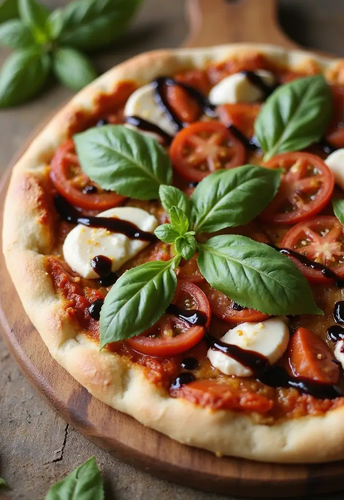 27 Colorful Homemade Pizza Recipes That Look as Good as They Taste - 12. Caprese Style Pizza