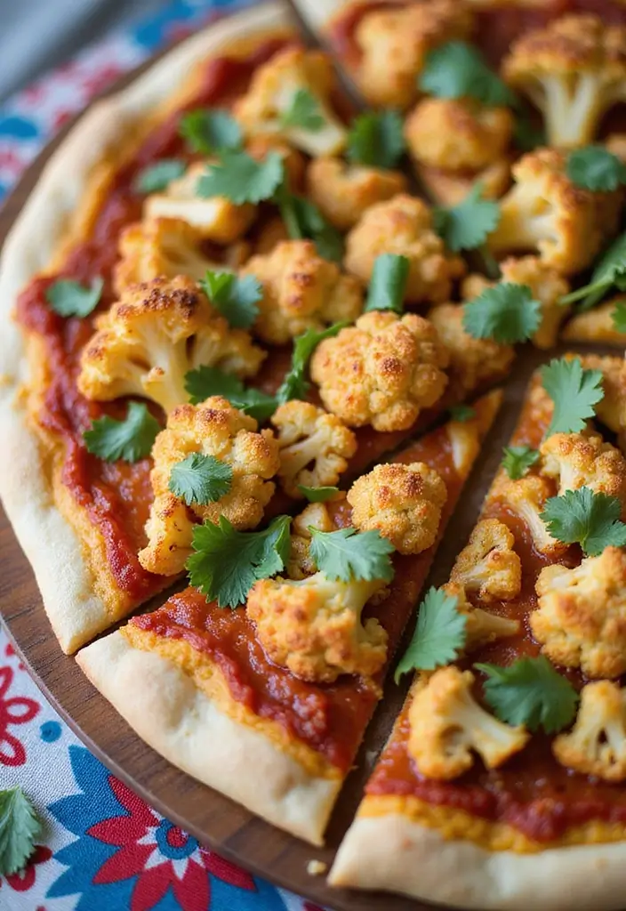 27 Colorful Homemade Pizza Recipes That Look as Good as They Taste - 8. Spicy Cauliflower Pizza