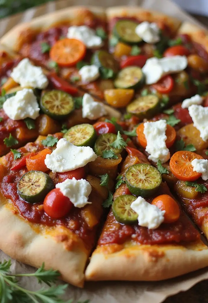 27 Goat Cheese Pizza Recipes That Feel Gourmet and Fresh 127 27 Goat Cheese Pizza Recipes That Feel Gourmet and Fresh - 21. Sweet BBQ Veggie and Goat Cheese Pizza