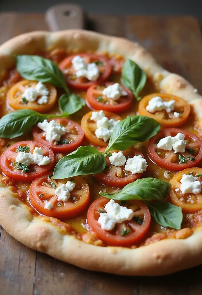 27 Goat Cheese Pizza Recipes That Feel Gourmet and Fresh 134 27 Goat Cheese Pizza Recipes That Feel Gourmet and Fresh - 22. Tomato Basil Goat Cheese Pizza