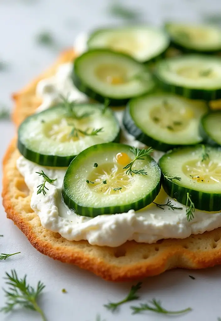 27 Goat Cheese Pizza Recipes That Feel Gourmet and Fresh 141 27 Goat Cheese Pizza Recipes That Feel Gourmet and Fresh - 23. Cucumber and Goat Cheese Flatbread