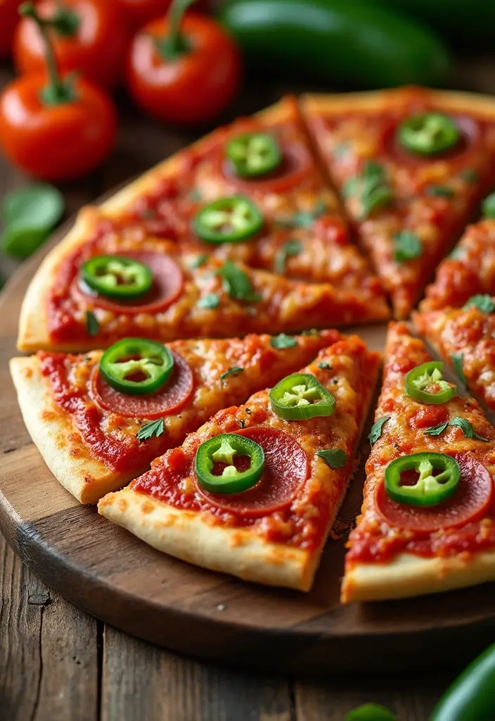 27 Pampered Chef Pizza Stone Recipes You’ll Want to Try Tonight 22 27 Pampered Chef Pizza Stone Recipes You’ll Want to Try Tonight - 4. Spicy Pepperoni and Jalapeño Pizza