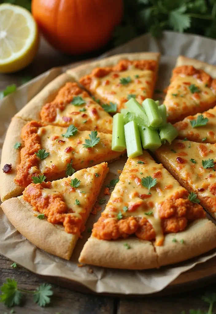 27 Pampered Chef Pizza Stone Recipes You’ll Want to Try Tonight 53 27 Pampered Chef Pizza Stone Recipes You’ll Want to Try Tonight - 9. Buffalo Cauliflower Pizza