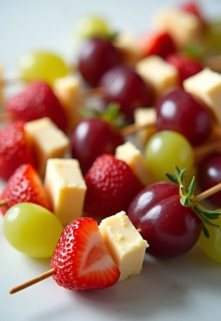 28 Appetizer Recipes for a Pizza Party Everyone Will Remember 129 28 Appetizer Recipes for a Pizza Party Everyone Will Remember - 21. Fruit and Cheese Skewers