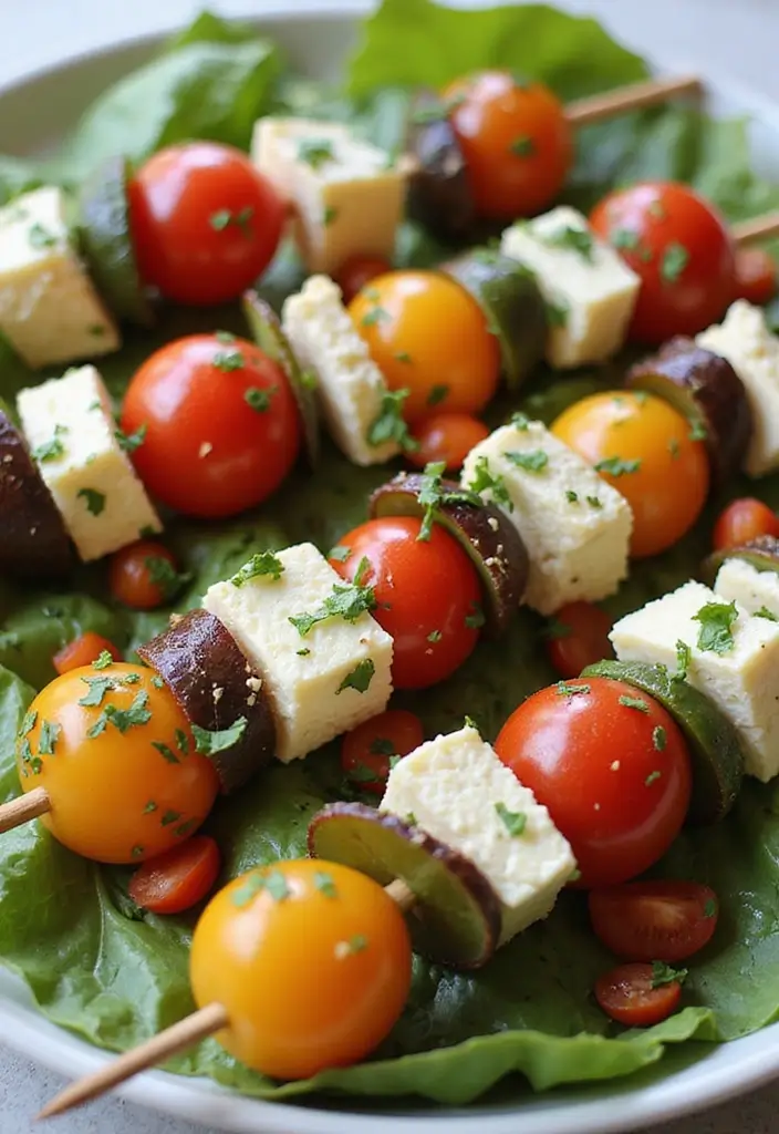 28 Appetizer Recipes for a Pizza Party Everyone Will Remember 155 28 Appetizer Recipes for a Pizza Party Everyone Will Remember - 25. Greek Salad Skewers
