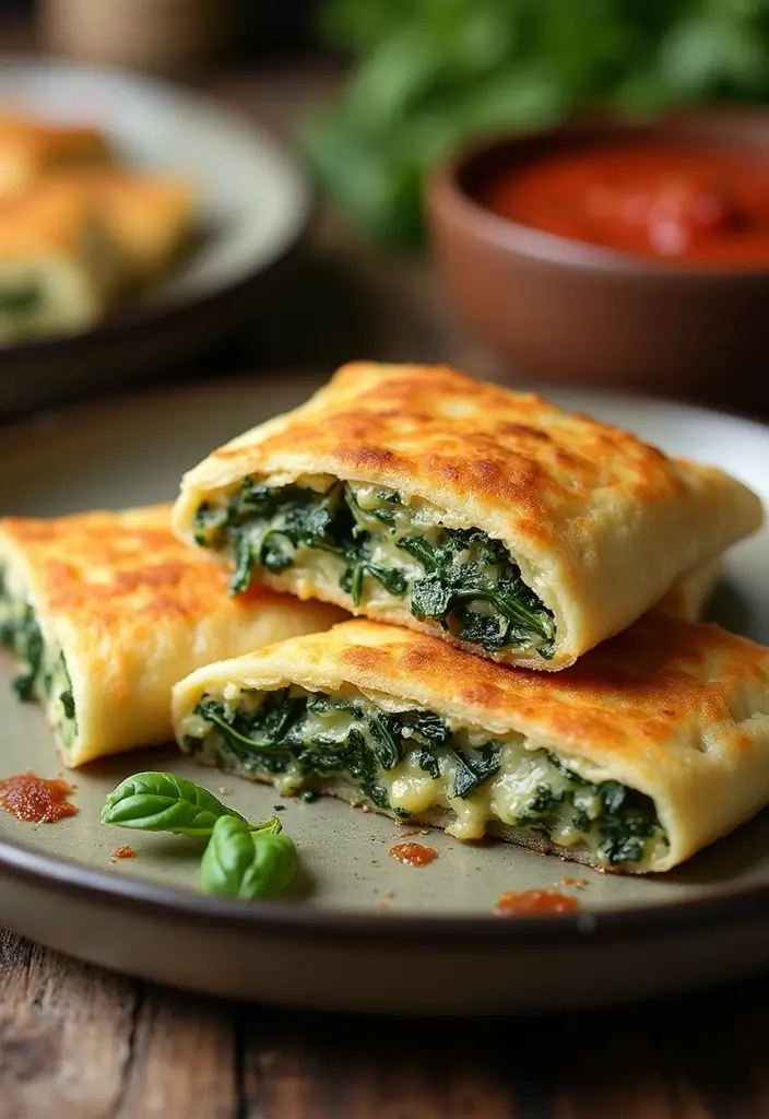 28 Easy Pizza Foldover Recipes You’ll Make Again and Again 133 28 Easy Pizza Foldover Recipes You’ll Make Again and Again - 21. Spinach and Artichoke Foldover